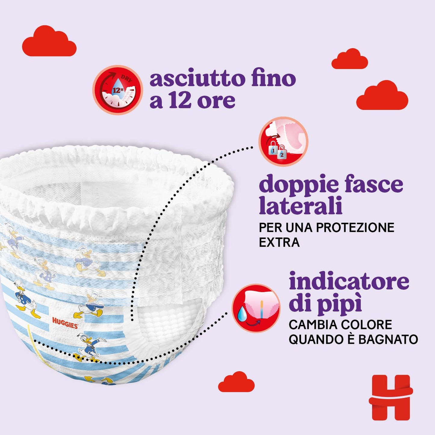 Huggies Ultra Comfort, blöja storlek 4 (9–14 kg) 60 st