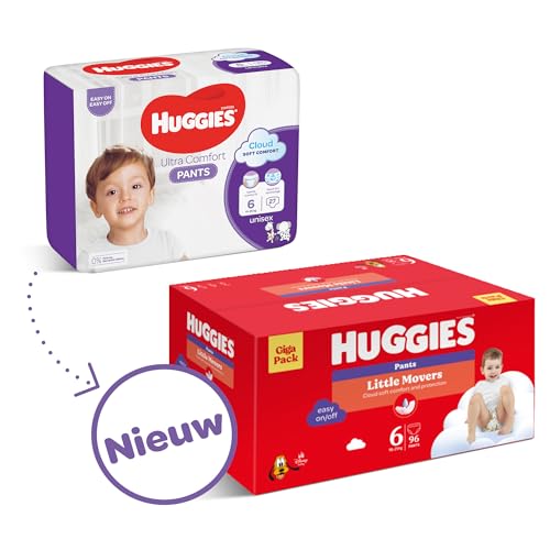 Huggies Ultra Comfort Blöja, Storlek 6 (15-25 kg), Förpackning om 96 blöjor *STORPACK*