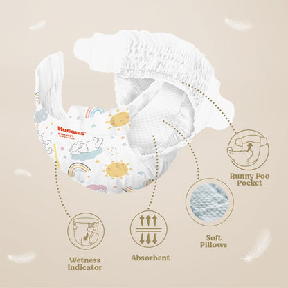 Huggies Extra Care Babyblöja med Disney Storlek 4 (8-14 kg), 2 förpackningar x 38 blöjor, Totalt 76 blöjor