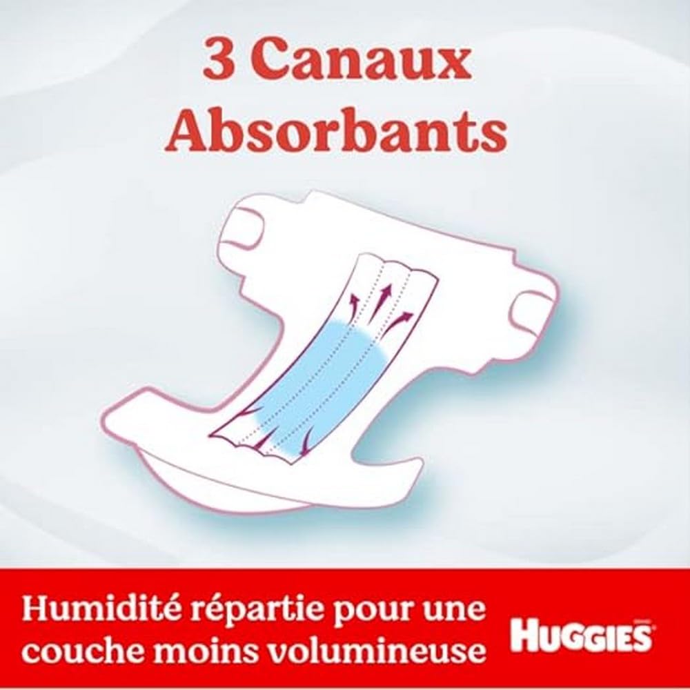 HUGGIES Blöjor, Flerfärgade, Storlek 4, 7 till 18 kg, 150 st *STORPACK*