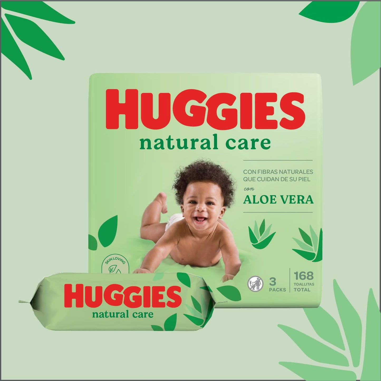 HUGGIES Natural care Våtservetter, 560 st *STORPACK*