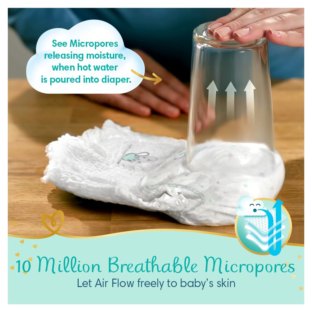 Pampers Blöjstorlek 0 (<3 kg), Premium Care Blöjor, 30 st, Bästa Komfort och Känsligt Hudskydd från Pampers
