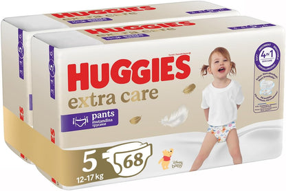 Huggies Extra Care Pants med Disney-design, storlek 5, 68 blöjor (2 x 34) *STORPACK*