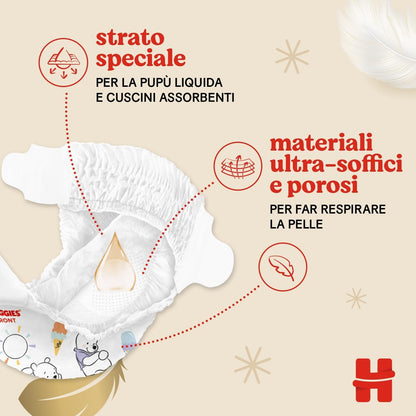 Huggies Extra Care Blöjor, storlek 4 (7-18kg), 66-pack blöjor (33x2)