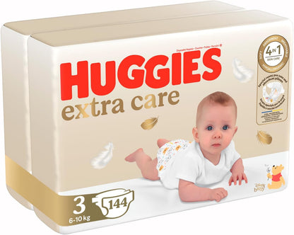 Huggies blöjor Extra Care med Disney-design, storlek 3, (2 x 72)  144 st *STORPACK*