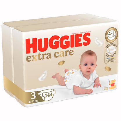 Huggies blöjor Extra Care med Disney-design, storlek 3, (2 x 72)  144 st *STORPACK*