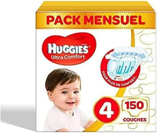 HUGGIES Blöjor, Flerfärgade, Storlek 4, 7 till 18 kg, 150 st *STORPACK*