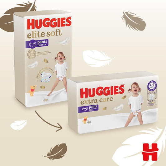 Huggies Extra Care Pants med Disney-design, storlek 5, 68 blöjor (2 x 34) *STORPACK*