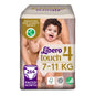 Libero Touch Babyblöjor Storlek 4, 6 Förpackningar x 44 stycken 7-11 kg *STORPACK*