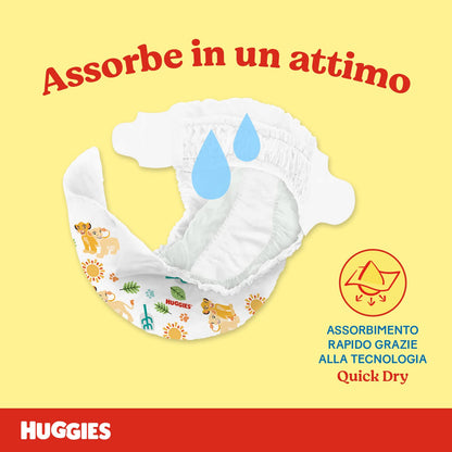Huggies Unistar Blöjor, Storlek 6 (15-30 kg), Förpackning om 72 blöjor