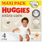 Huggies Extra Care Babyblöja med Disney Storlek 4 (8-14 kg), 2 förpackningar x 38 blöjor, Totalt 76 blöjor