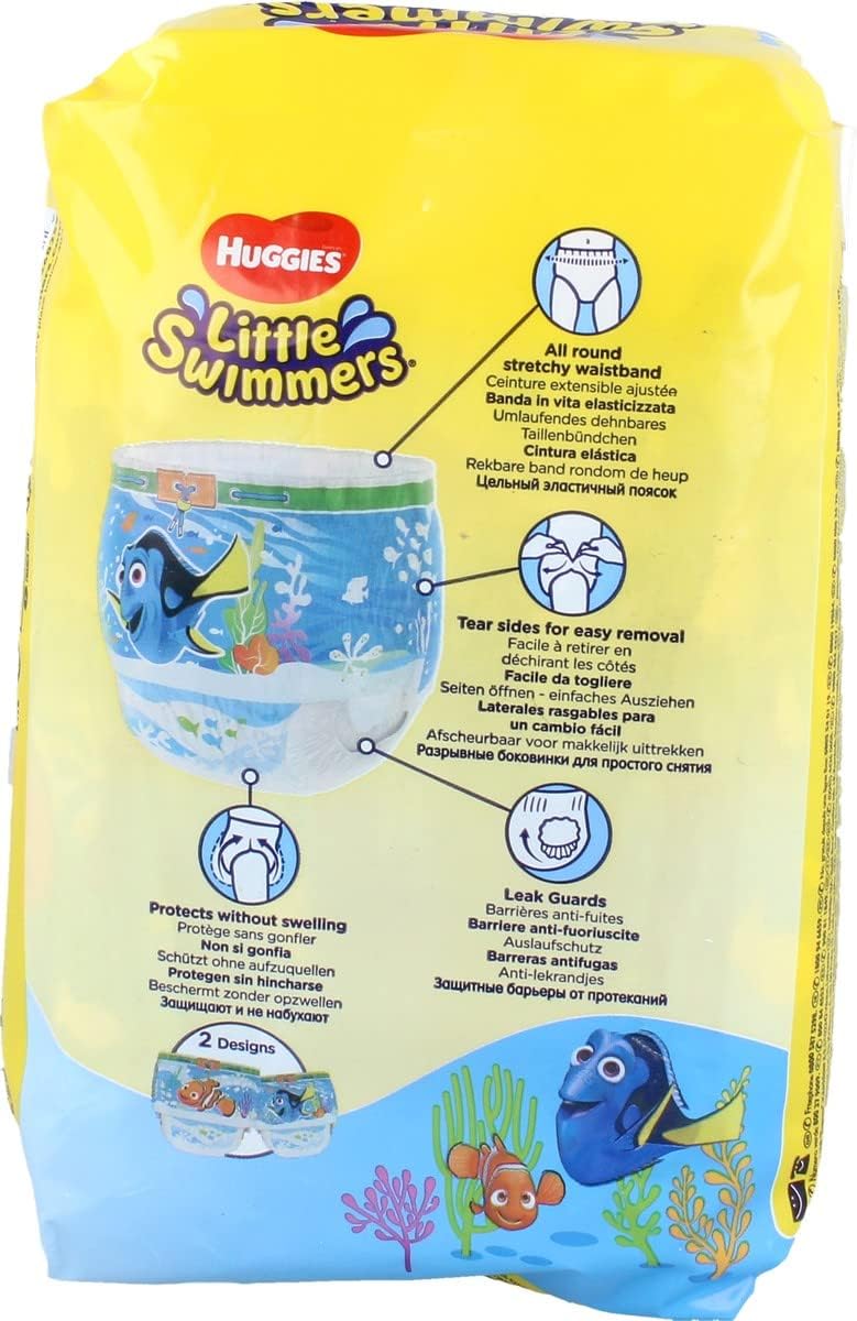 Huggies Little Swimmers engångssimblöjor storlek 3–4 (7–15 kg), 12 st