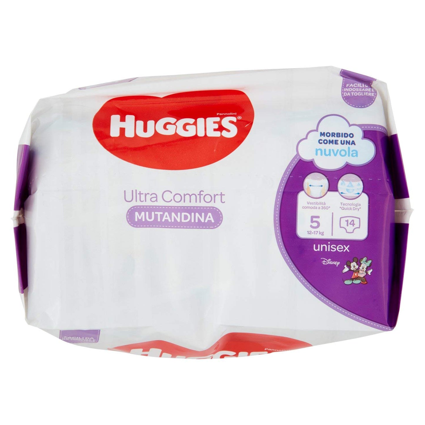 Huggies PANNOLINI Mutandina engångsblöjor, barn/flickor, blöja, 12 kg, 17 kg, flera färger, 14 stycken (S))