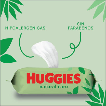HUGGIES Natural care Våtservetter, 560 st *STORPACK*