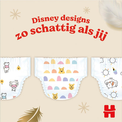 Huggies Extra Care Babyblöja med Disney Storlek 4 (8-14 kg), 2 förpackningar x 38 blöjor, Totalt 76 blöjor