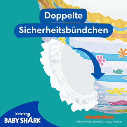 Pampers Blöjor storlek 4–5, Splashers Baby Shark Limited Edition, 11 stycken