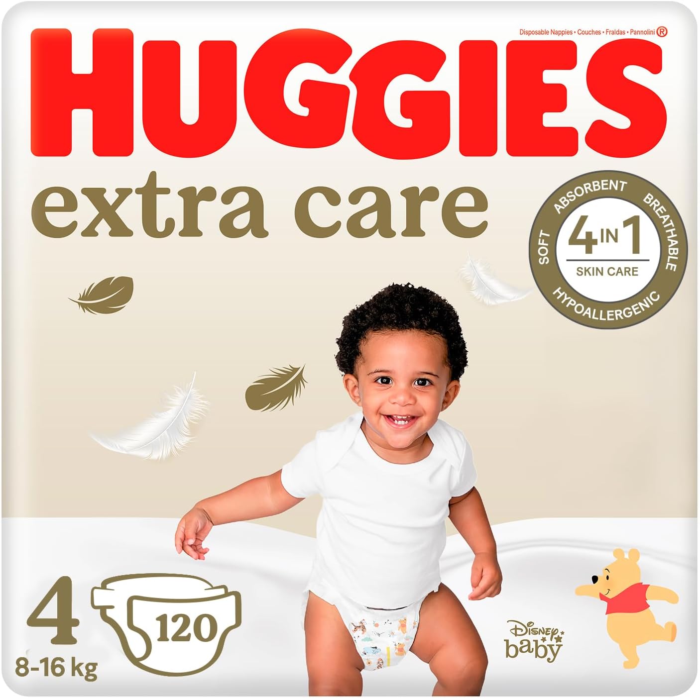 Huggies Extra Careblöjor med Disney-design storlek 4, (2 x 60), 120 st *STORPACK*