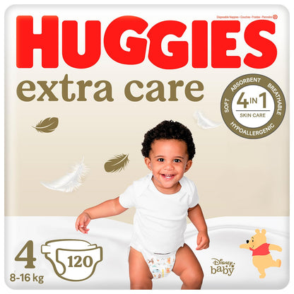 Huggies Extra Careblöjor med Disney-design storlek 4, (2 x 60), 120 st *STORPACK*