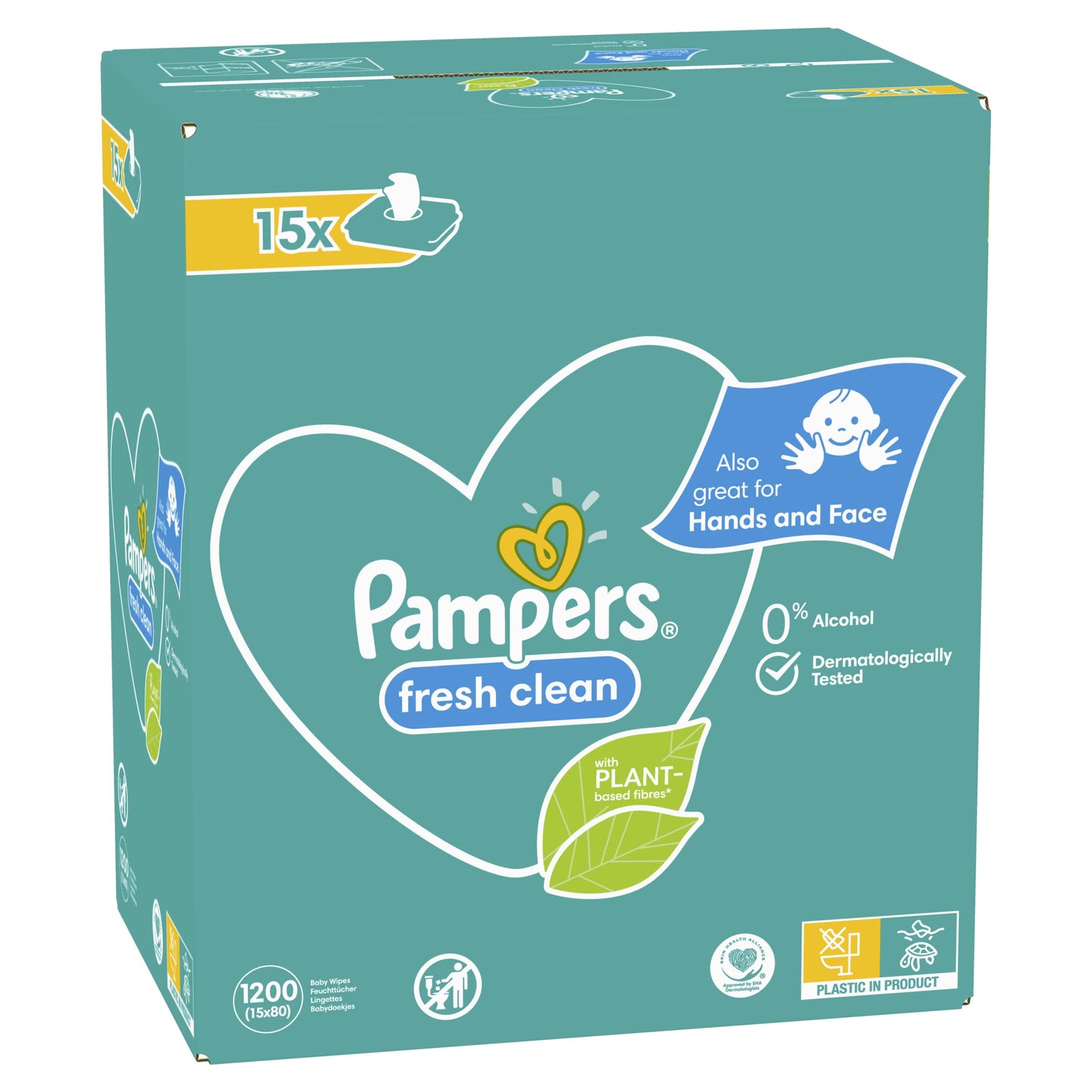 Pampers - Fresh Clean Våtservetter | Lätt parfymerade | 1200 st *STORPACK*