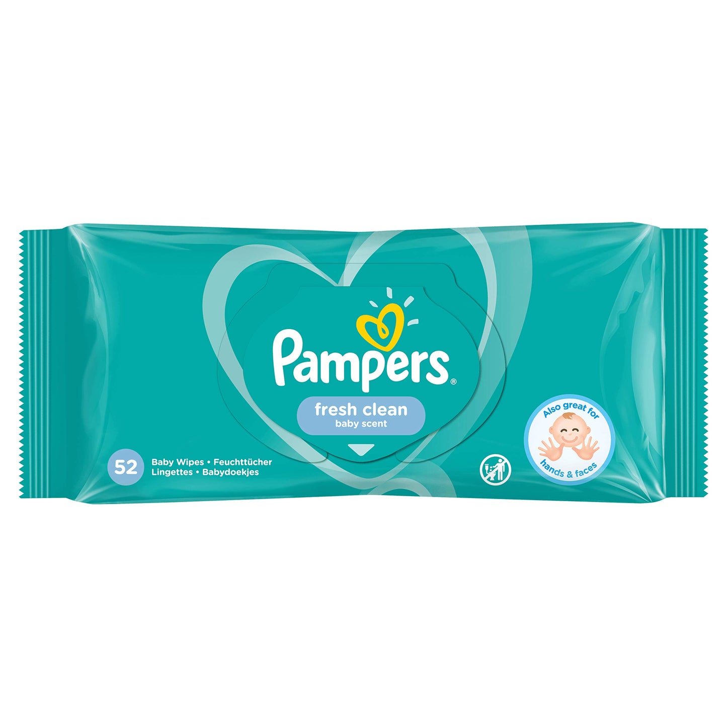 Pampers Fresh Clean Våtservetter, Vit, 52 st