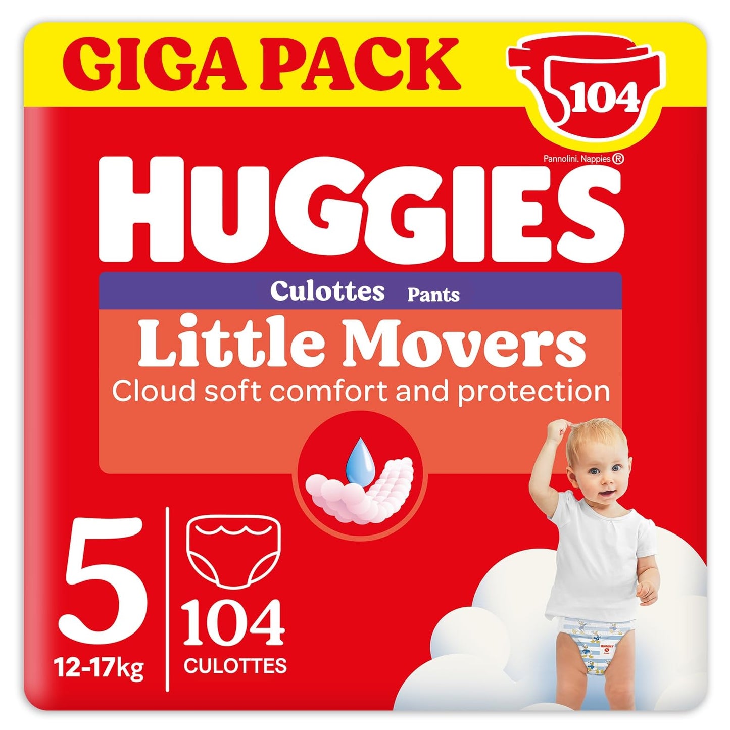 Huggies Ultra Comfort Blöja, Storlek 5 (12-17 kg),104 st *STORPACK*