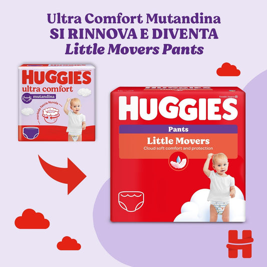 Huggies Ultra Comfort, blöja storlek 4 (9–14 kg) 60 st