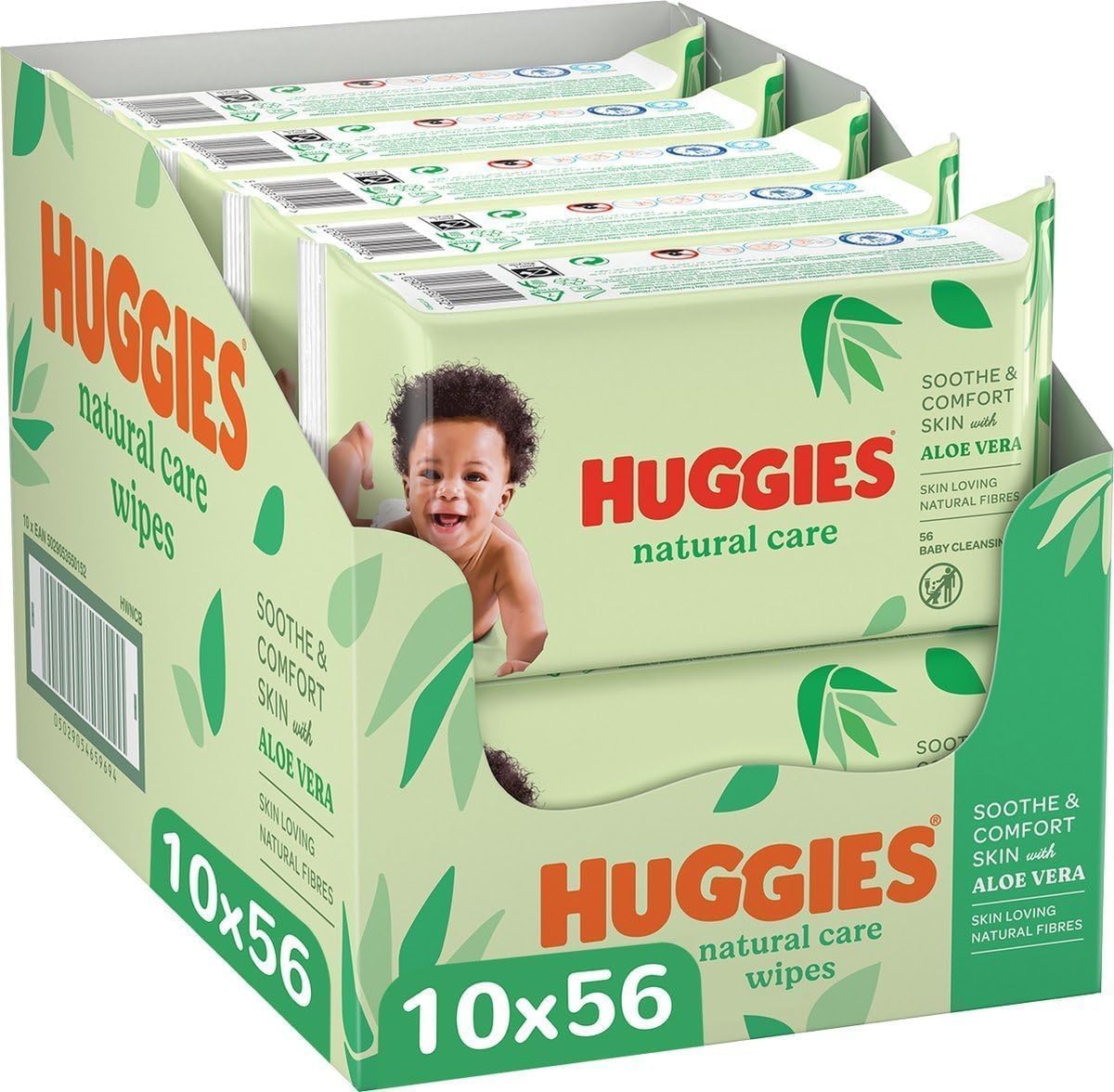 HUGGIES Natural care Våtservetter, 560 st *STORPACK*