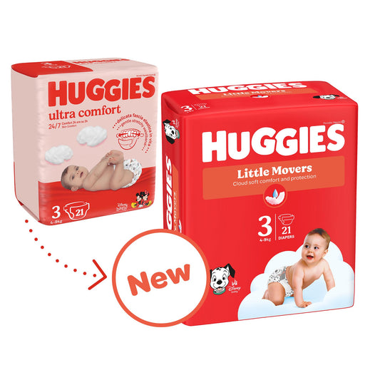 Huggies Ultra Comfort blöjor, storlek 3 (6–11 kg) 88 st