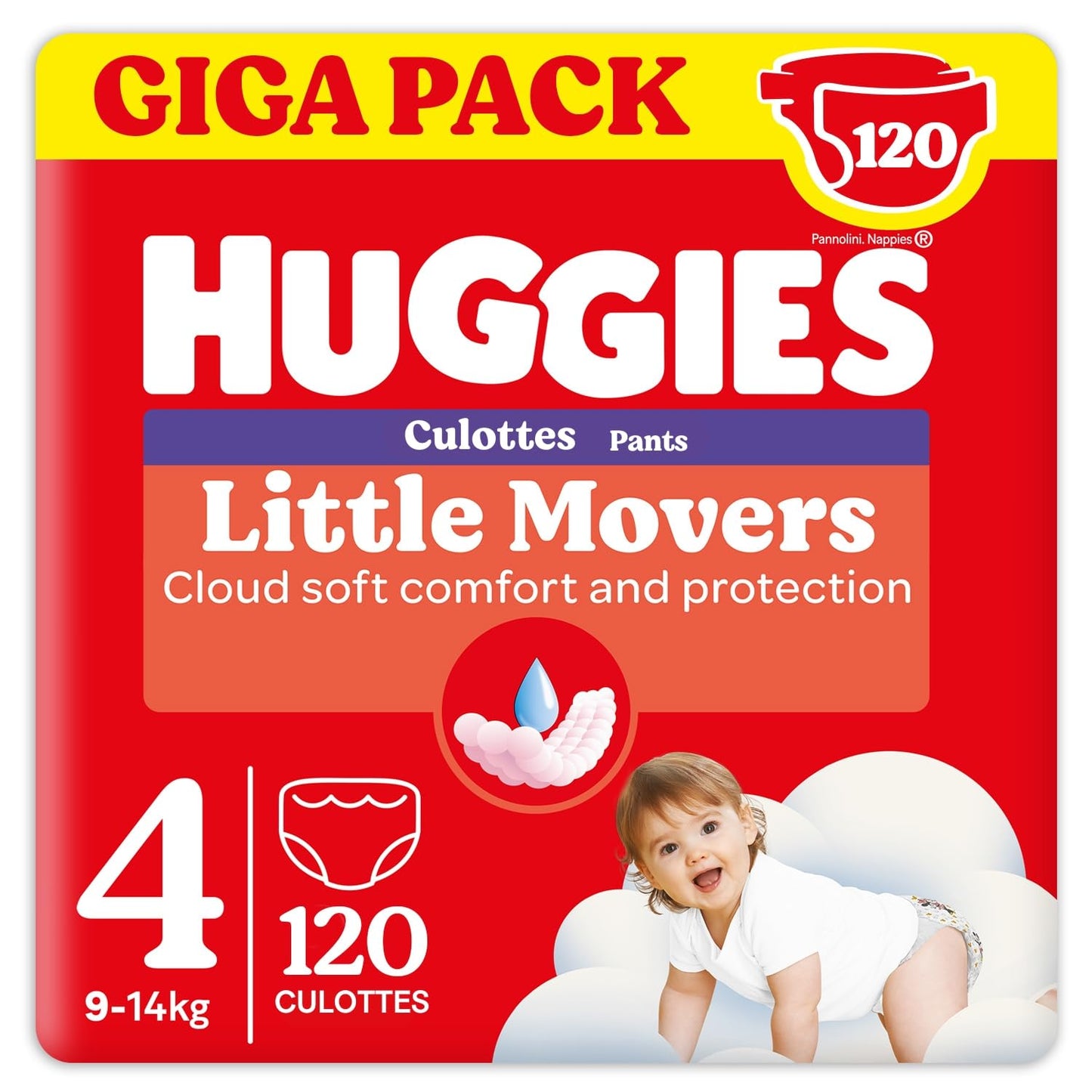 Huggies Ultra Comfort Blöja, Storlek 4 (9–14 kg), 120 st *STORPACK*