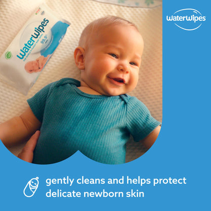WaterWipes Original Baby Wipes, 1080 st (18-pack), 99,9% vatten, oparfymerade, för känslig hud *STORPACK*
