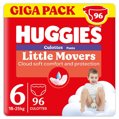 Huggies Ultra Comfort Blöja, Storlek 6 (15-25 kg), Förpackning om 96 blöjor *STORPACK*