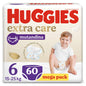 Huggies Extra Care Blöjor storlek 6 (15-25 kg), 60 st *STORPACK*