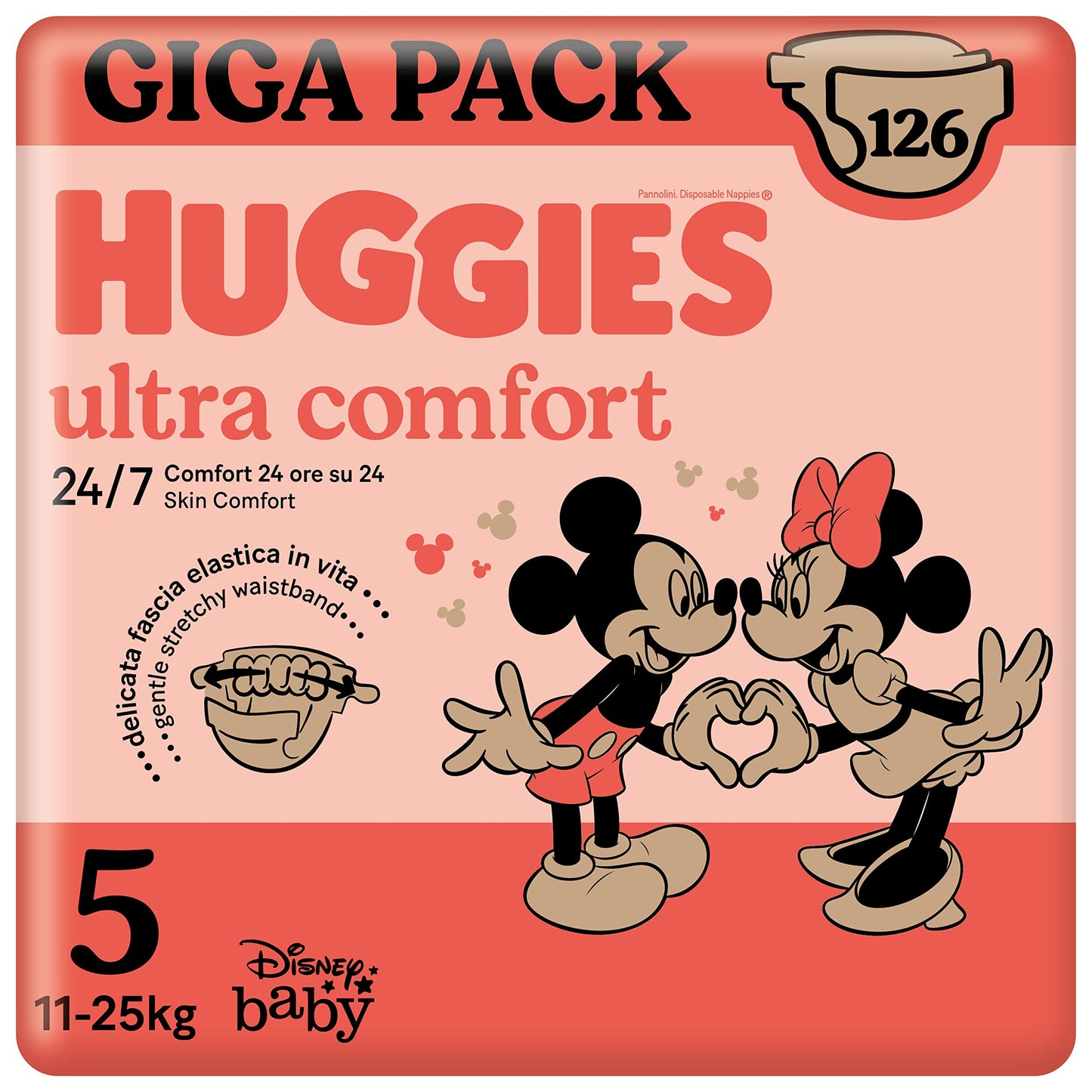 Huggies Ultra Comfort blöjor, storlek 5 (11–25 kg), 126 st *STORPACK*