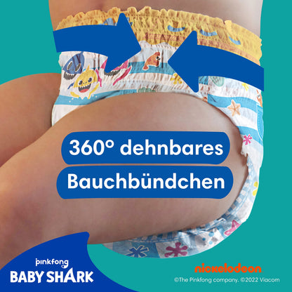 Pampers Blöjor storlek 4–5, Splashers Baby Shark Limited Edition, 11 stycken