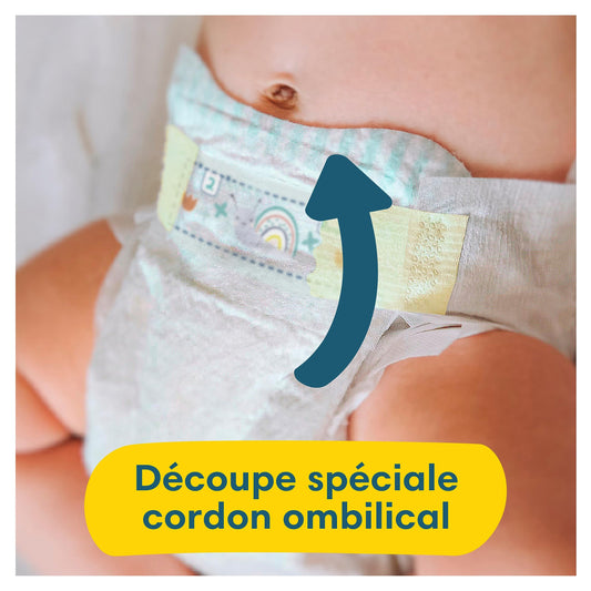 Pampers Babyblöjor storlek 0 (<3 kg) premiumskydd, Newborn Micro, 22 stycken