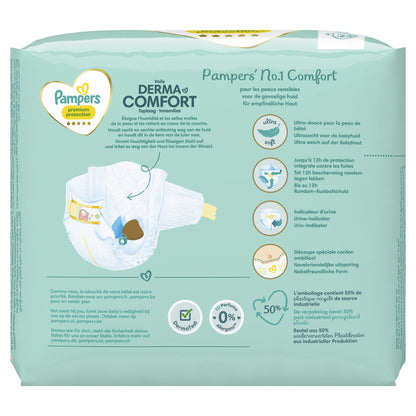 Pampers Babyblöjor storlek 0 (<3 kg) premiumskydd, Newborn Micro, 22 stycken