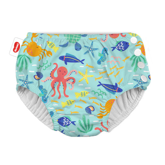Huggies Little Swimmers, Storlek 5-6 (12-18 kg), 1 Blöja Återanvändningsbar med Marin