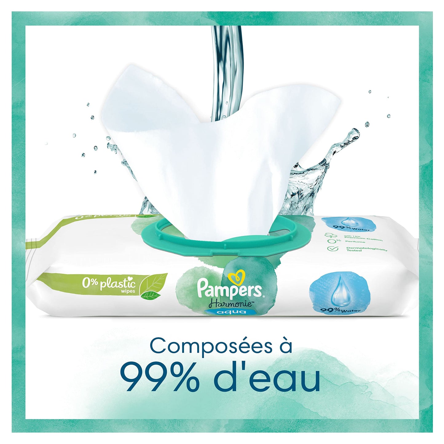 Pampers Harmonie Aqua Baby 720 st (15 x 48),med 99% vatten