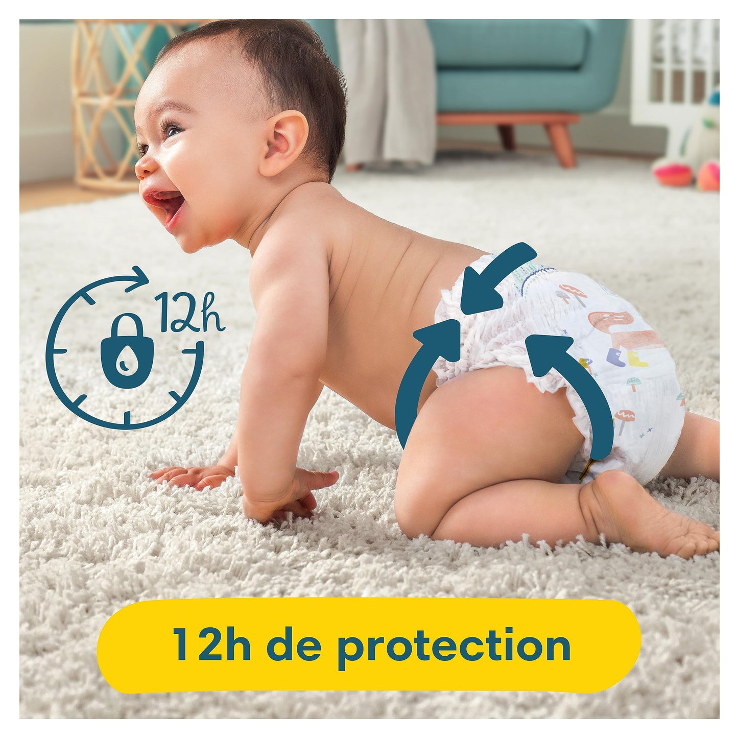 Pampers Babyblöjor storlek 0 (<3 kg) premiumskydd, Newborn Micro, 22 stycken